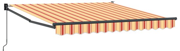 Behúzható napellenző Sárga és narancs 350 x 250 x 165 cm