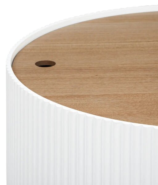 Atmosphera Enola Dohányzóasztal, MDF, 55 cm - Fekete