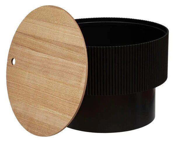 Atmosphera Enola Dohányzóasztal, MDF, 55 cm - Fekete