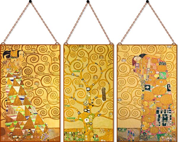 Klimt - Várakozás és beteljesedés üvegkép, falikép