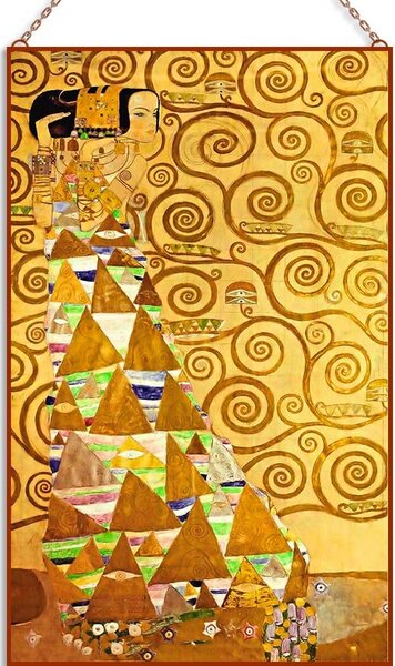 Klimt - Várakozás és beteljesedés üvegkép, falikép