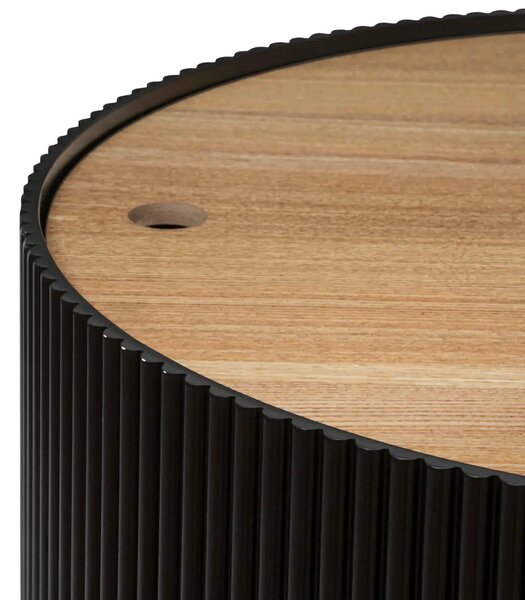 Atmosphera Enola Dohányzóasztal, MDF, 55 cm - Fekete