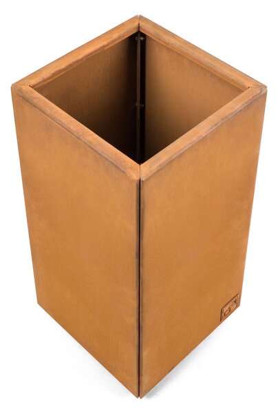 G21 Corten Square virágláda, 30 x 60 x 30 cm