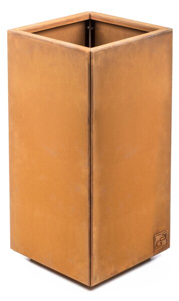 G21 Corten Square virágláda, 30 x 60 x 30 cm