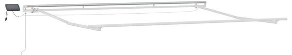 Kézi Behúzható Napellenző LED Többszínű Csík 400x300 cm