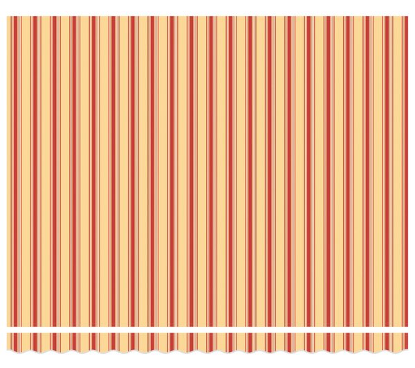 Behúzható napellenző Sárga és Piros 400 × 300 cm Szövet és Fém