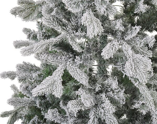 Karácsonyfa műhóval LED TATLOW 210 cm Zöld