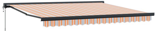 Behúzható napellenző Sokszínű 400 × 300 cm Szövet, Fém