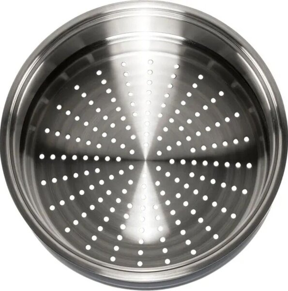 Staub La Cocotte Öntöttvas Főzőedény Rozsdamentes acél Gőzölőbetéttel Ø24cm 3,8L - Grafitszürke