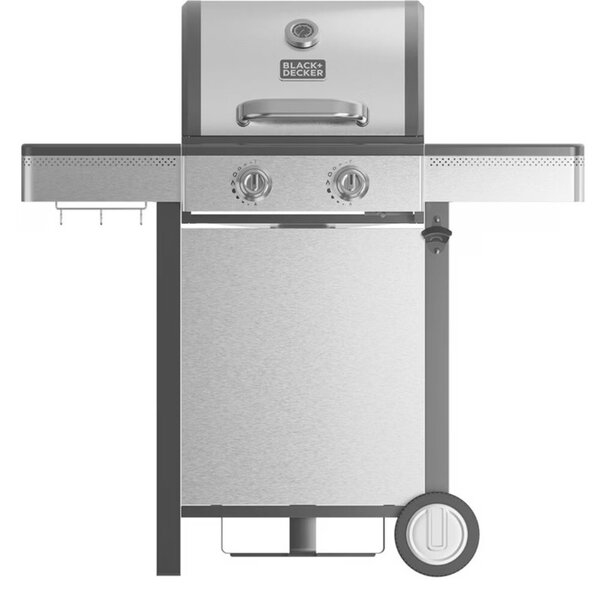 Black+Decker BXOG7200E Kerti Gázgrill 2 égős - Ezüst / Fekete