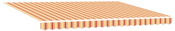 Napernyő Sárga és narancs 450 x 300 x 165 cm Poliészter és fém