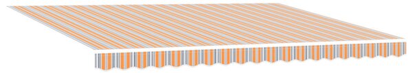 Automatikus Behúzható Napernyő LED Színes Csíkkal 450x300 cm
