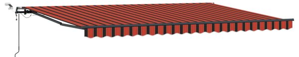 Napernyő Anyag narancssárga és barna 500 × 300 cm Poliészter