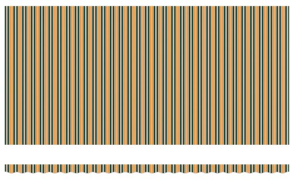 VidaXL Napellenző ponyva Zöld és sárga 580 x 345 cm Poliészter