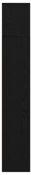Könyvespolcok 3 db Fekete Tölgy 36x30x143 cm Mérnöki Fa