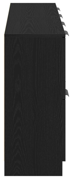 Széf 2 pcs Fekete tölgy 60 x 30 x 70 cm Faanyag