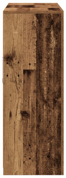 Tálaló LED világítással Viharvert fa 162x37x100 cm Műanyag