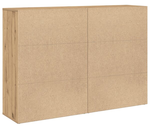 Szekrények 2 db Kézműves tölgy 60x31x84 cm Szerelt fa