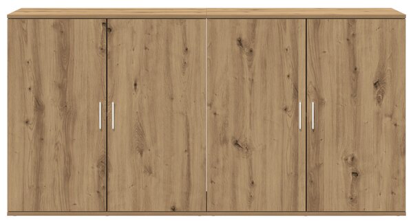 2 db-os oldalpultok, artisztikus tölgy, 79x38x80 cm, mérnöki fa