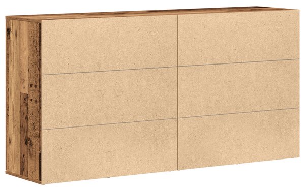 2 db oldalnézet régi fa 79x38x80 cm mérnöki fa