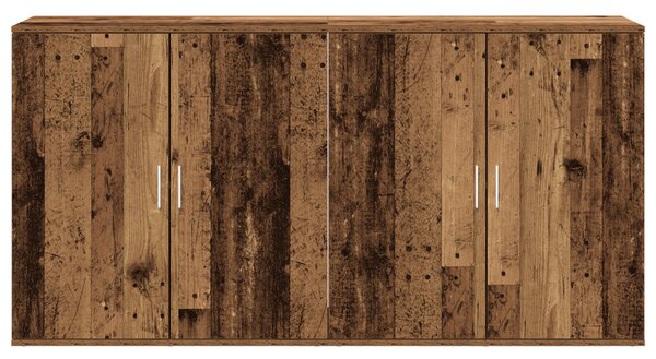 2 db oldalnézet régi fa 79x38x80 cm mérnöki fa