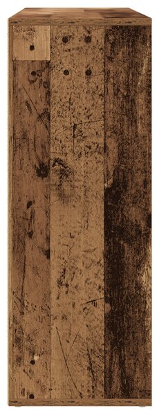 Oldalbordák 2 db Régi fa 60x31x84 cm Mérnöki fa