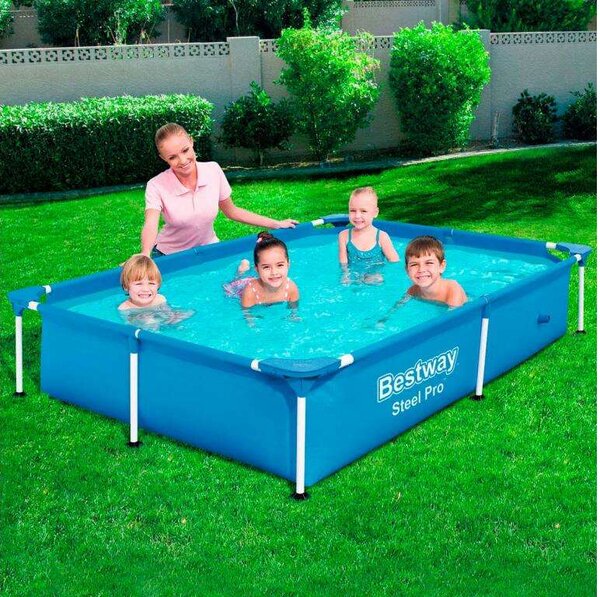 Bestway Amalfi Mini 221x150x43cm Fémvázas medence (FFA 628) - kék