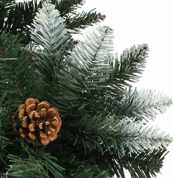 Megvilágított műkarácsonyfa tobozzal 150 cm