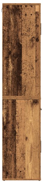 Magas öltözködő szekrény Régi fa 80x33x150 cm Mérnöki Fa