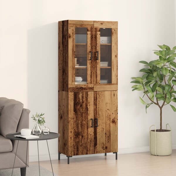Magasfiú 2 pcs Régi fa 69,5 x 34 x 180 cm Faanyag