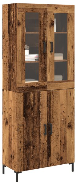 Magasfiú 2 pcs Régi fa 69,5 x 34 x 180 cm Faanyag