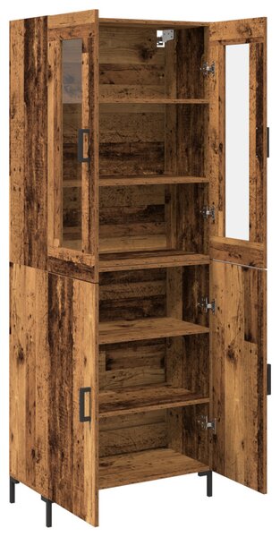 Magasfiú 2 pcs Régi fa 69,5 x 34 x 180 cm Faanyag