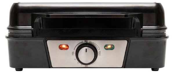 HOME HGOS4 ostyasütő és sajtos tallér sütő, 1200 W, rozsdamentes burkolat, jelzőfények, 160–235 °C