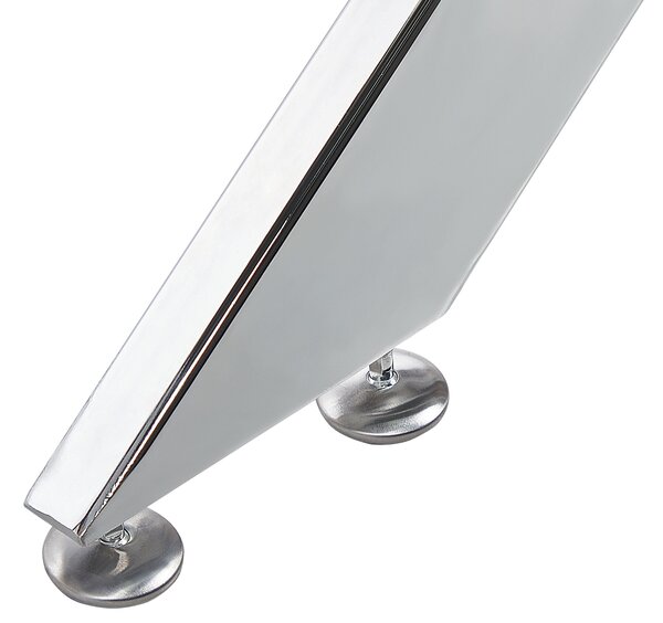 Étkezőasztal MARAMO Ezüst 120 cm 70 cm Edzett üveg