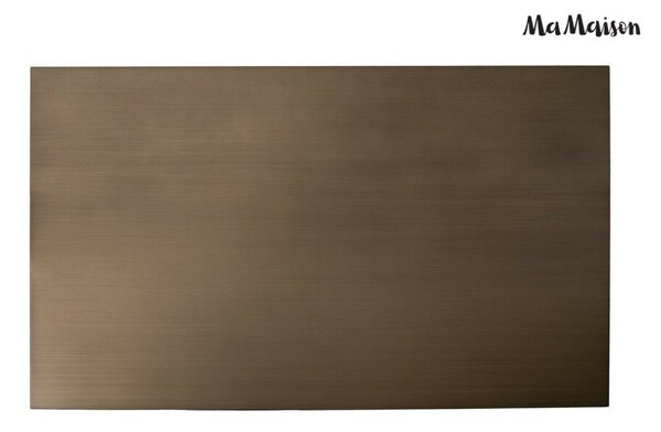 MaMaison Vector 130 Dohányzóasztal Fém Brushed Arany Geometrikus Design