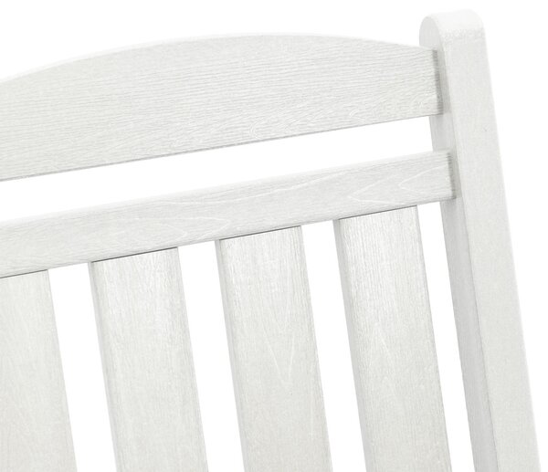 2 db-os Kertihintaszék Fehér 70x92x107.5 cm HDPE