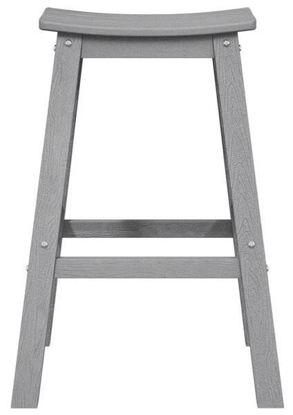 Bárszékek 6 db Világosszürke HDPE