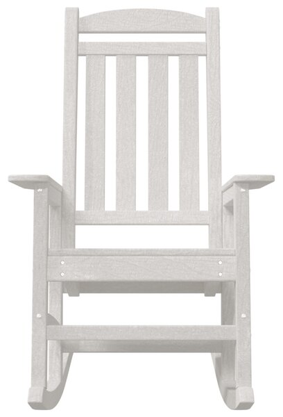 2 db-os Kertihintaszék Fehér 70x92x107.5 cm HDPE