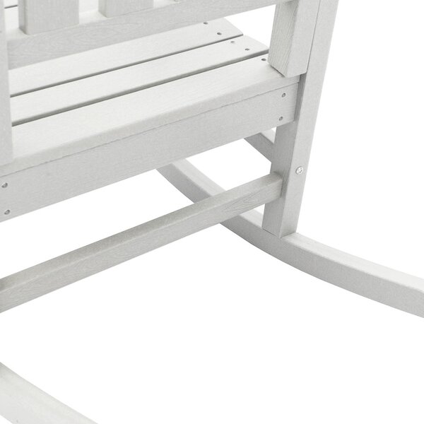 2 db-os Kertihintaszék Fehér 70x92x107.5 cm HDPE