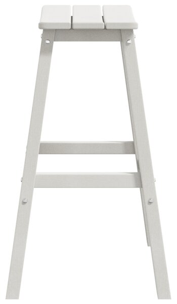 Bárszékek 6 db Fehér HDPE