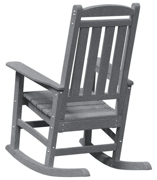 Hintaszék 2 pcs Világosszürke 92 x 70 x 108 cm Polietilén