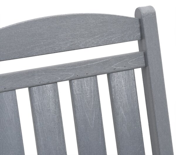 Hintaszék 2 pcs Világosszürke 92 x 70 x 108 cm Polietilén