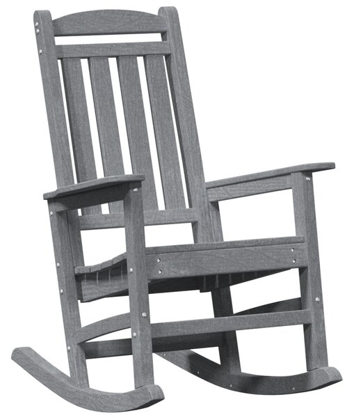 Hintaszék 2 pcs Világosszürke 92 x 70 x 108 cm Polietilén