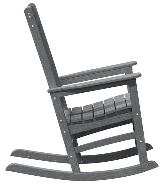 Hintaszék 2 pcs Világosszürke 92 x 70 x 108 cm Polietilén