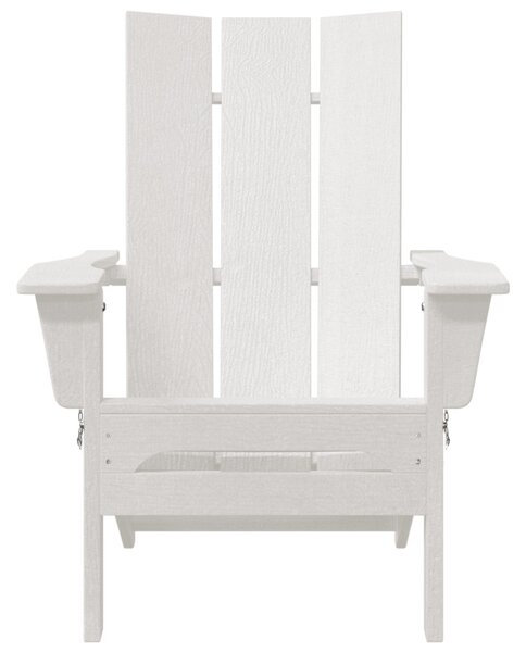 Összecsukható Adirondack székek 2 db Fehér 74.5x80.5x90 cm HDPE