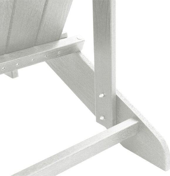 Adirondack Székek 2 db Fehér 74x82x90 cm HDPE