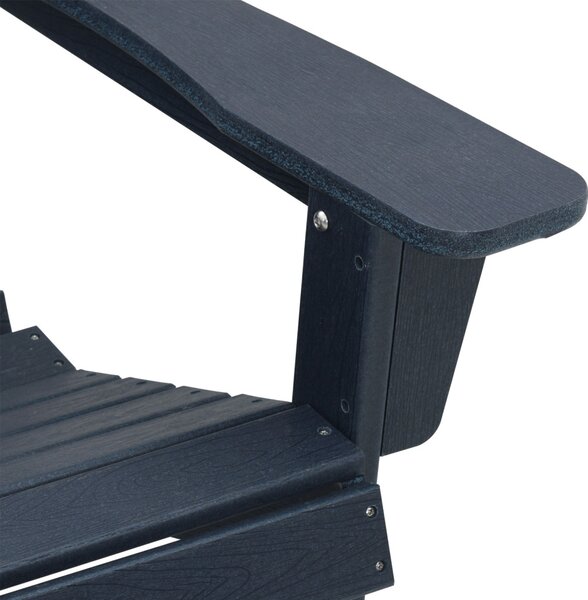 Adirondack székek 2 db Tengerészkék 74x82x90 cm HDPE