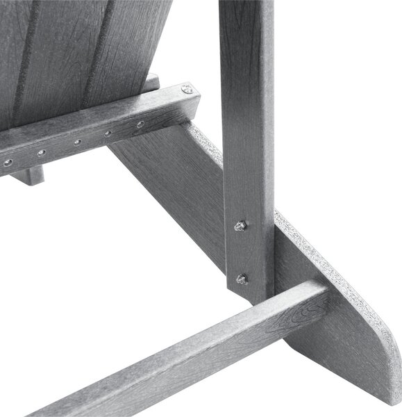 Adirondack székek 2 db Világosszürke 74x82x90 cm HDPE