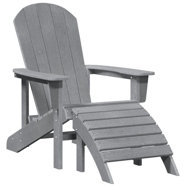 Adirondack szék Világosszürke 82 x 74 x 92 cm HDPE