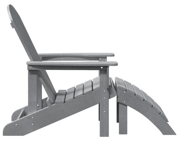 Adirondack szék Világosszürke 82 x 74 x 92 cm HDPE